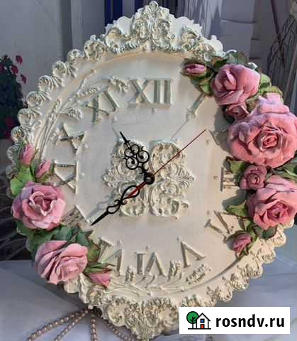 Он-лайн мастер класс по изготовлению часов ручной Васильково - изображение 1