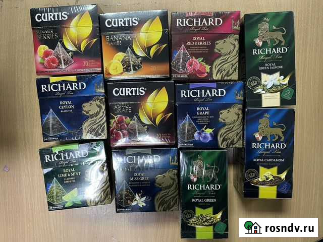 24 коробки чай ричард разные вкусы Череповец - изображение 1