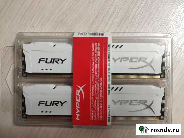 Память Kingston HyperX fury DDR3 16Гб 1866 Новокузнецк - изображение 1