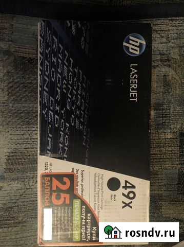 Картридж лазерный HP 49X (Q5949X) Ноябрьск - изображение 1