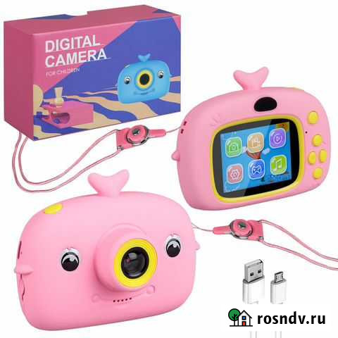 Фотоаппарат детский X12A дельфин, розовый Нижний Новгород - изображение 1