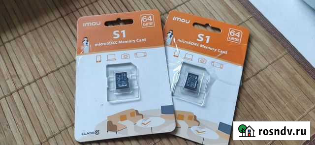 Карта памяти MicroSD 64gb,Sdhc 4gb Омск - изображение 1