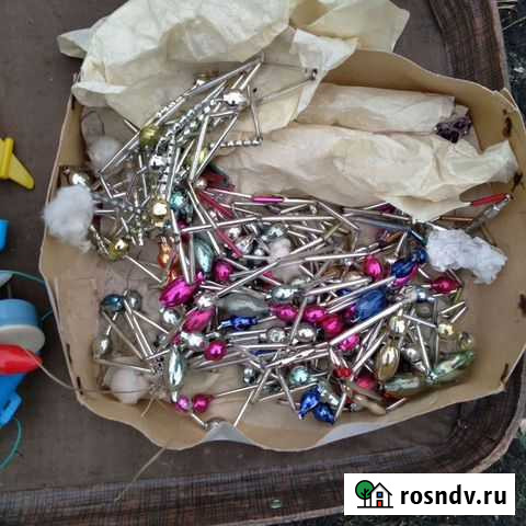 Елочная гирлянда стекло СССР Феодосия - изображение 1