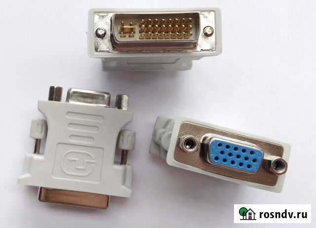 Переходник для видеокарты Dvi-i на VGA r/9 Рыбинск - изображение 1