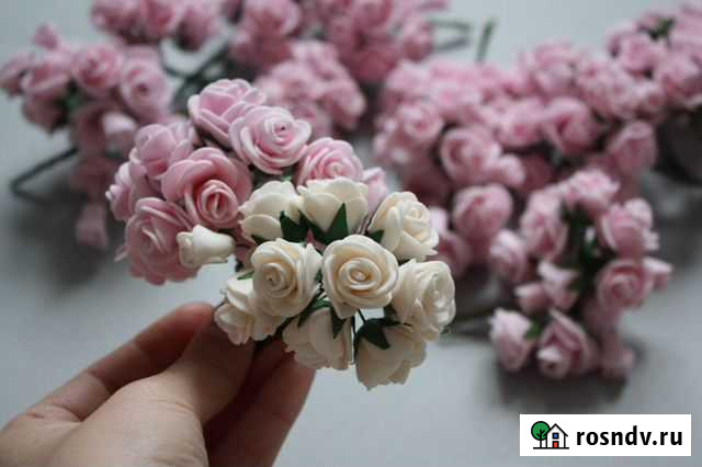 Новые искусскуственные цветы для рукоделия из фоам Сыктывкар - изображение 1