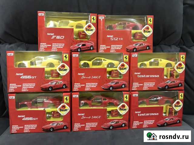 Модели авто для сборки Ferrari Maisto 1:39 (11 см) Калининград - изображение 1