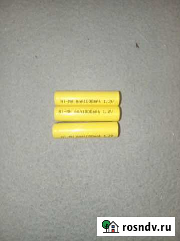Аккумуляторы NI-MH AAA 1.2V 1000mAh Анжеро-Судженск - изображение 1