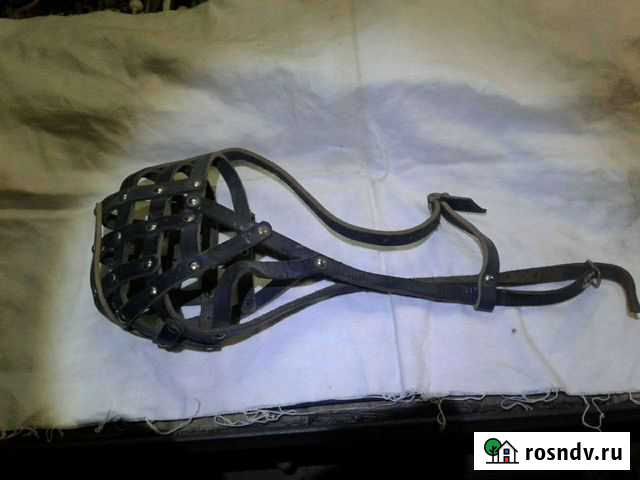 Намордник кожаный для большой собаки Гуково - изображение 1