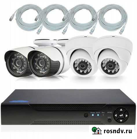 Комплект видеонаблюдения PST IPK04BH-POE Калининград - изображение 1