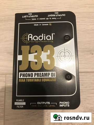 Фонокорректор для винила Radial J33 Воронеж - изображение 1