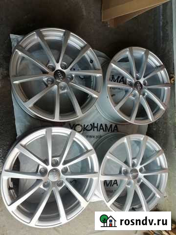 Литые диски audi A6 17x7,5j ET 36, d 66,6 оригинал Улан-Удэ - изображение 1