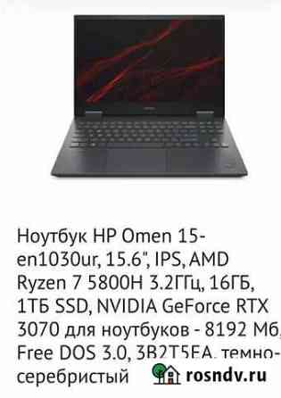 Ноутбук HP Omen 15-en1030ur Горячеводский