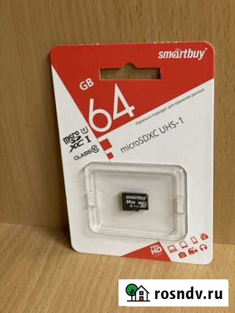 Флешка/Карта памяти MicroSD 64 Гб Ижевск - изображение 1