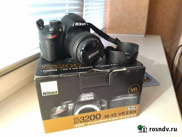 Зеркальный фотоаппарат nikon d3200 Рузаевка - изображение 1