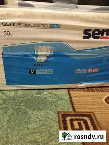 Памперсы Seni Standart размер М(2) Новозыбков - изображение 1