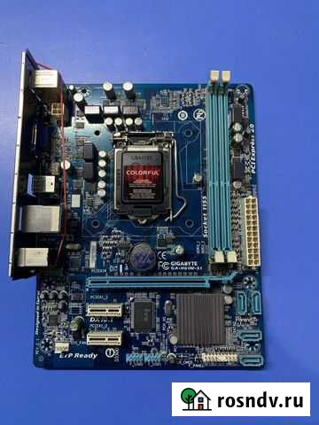 Материнская плата gigabyte GA-H61M-S1 s1155 Барнаул - изображение 1