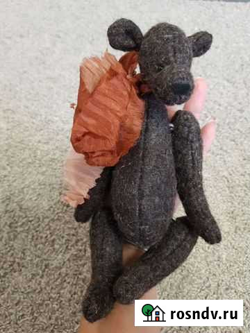 Мишка ручная работа интерьерный Ивантеевка - изображение 1