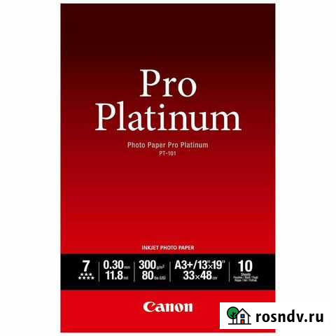 Фотобумага Canon PT-101 A3+ Москва - изображение 1