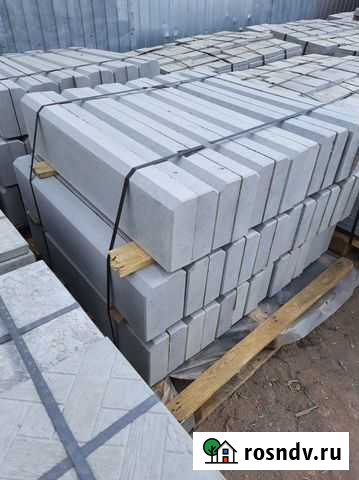 Дорожный бордюр серый 1000/220/80 Бузулук - изображение 1