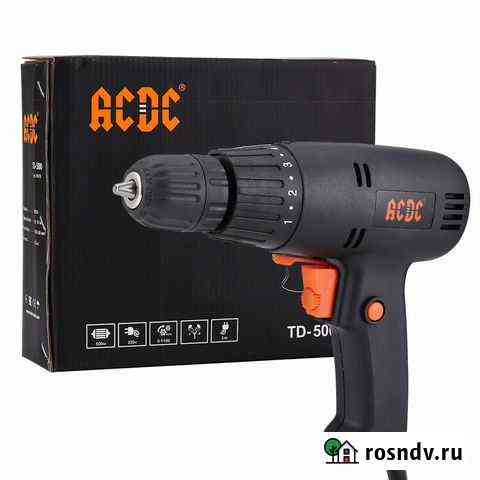 Дрель шуруповёрт сетевой acdc TD-500 Владимир