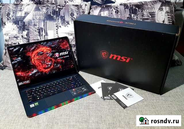 MSI Raider I7-10750H/ RTX 2070-8GB/ 240Hz Новороссийск - изображение 1