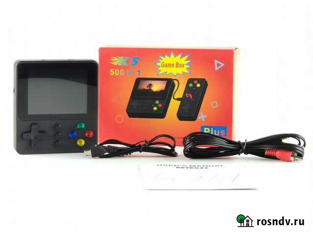 Портативная мини игровая приставка 500in1 (R5) Омск - изображение 1