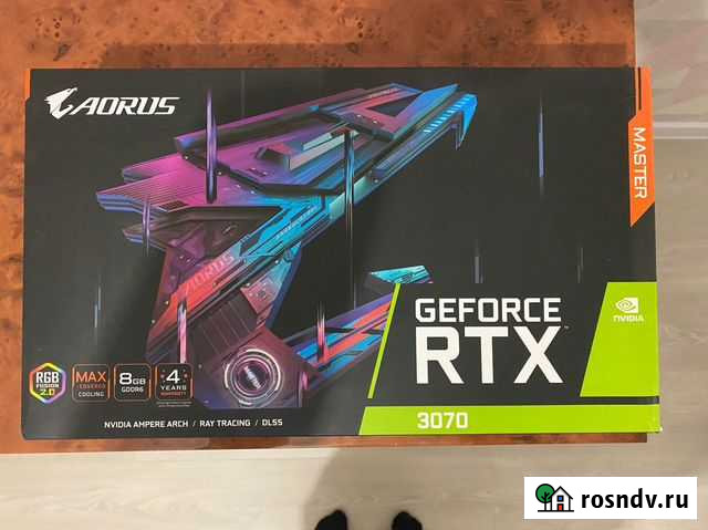 Видеокарта aorus RTX 3070 master (Не LHR) Самара - изображение 1