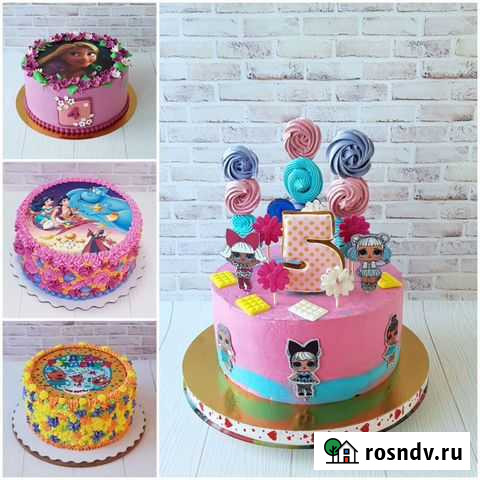 Торты на заказ, свадебные, детские, т. д Омск - изображение 1