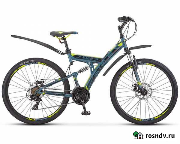 Stels 27.5 Focus MD 21-sp черный/серый/желтый (20 Нижний Новгород - изображение 1
