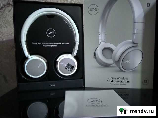 Беспроводные наушники Jays x-Five Wireless white Семилуки - изображение 1