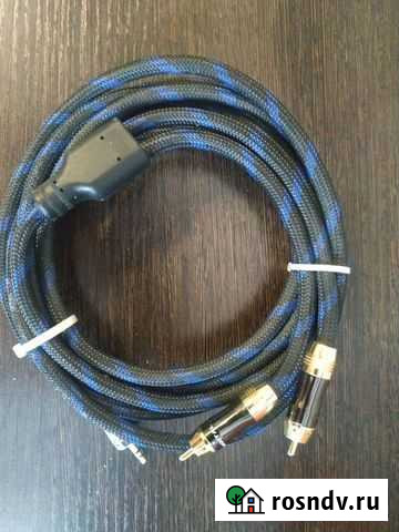 Аудиокабель 3м на 3.5 на 2 RCA стерео для irhome Новоалтайск - изображение 1