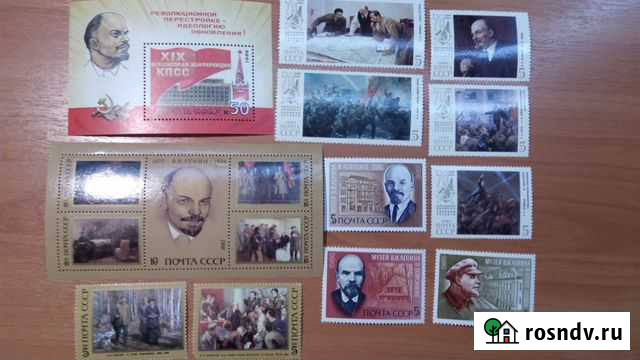 Подборка марок тематики Ленин 1986-1987 Ульяновск - изображение 1