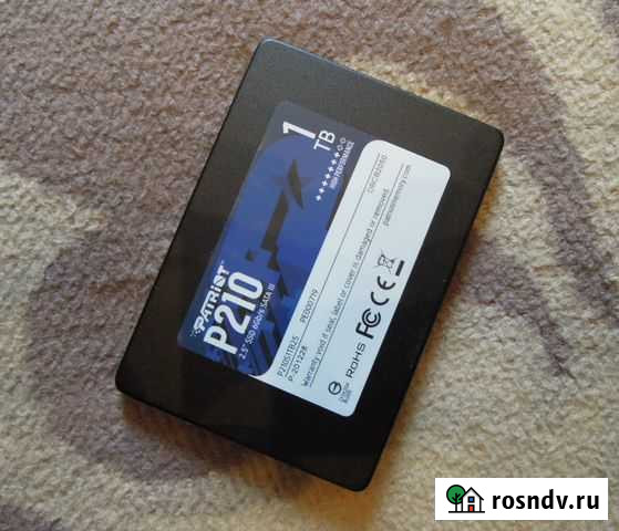 Patriot P210 \ 1TB \ 2.5 \ 3D TLC nand \ NEW Санкт-Петербург - изображение 1