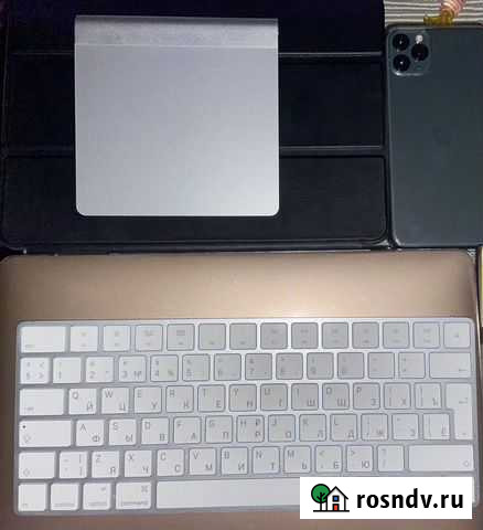 Клавиатура беспроводная Apple + touch pad apple Уфа - изображение 1