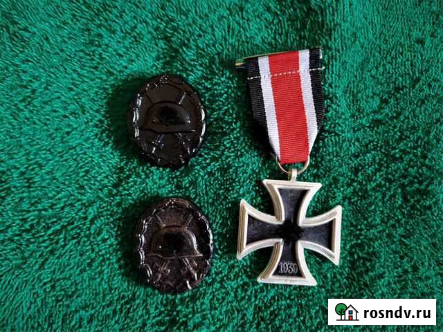 Немецкий крест и значок за ранение реплика Волгоград - изображение 1