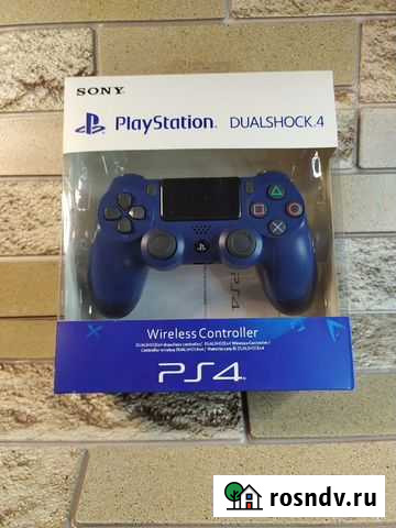 Джойстик для PlayStation 4 темно-синий (новый) Омск - изображение 1