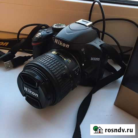 Зеркальный фотоаппарат Nikon d3200 18-55 vr II KIT Челябинск - изображение 1