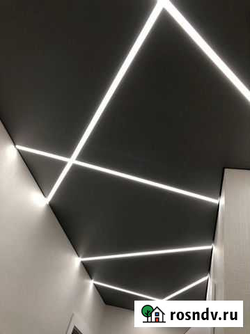 Натяжные потолки со световыми линиями Норильск - изображение 1