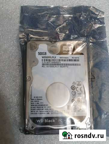 Новый жесткий диск для ноутбука WD Black 500 Гб Новочеркасск - изображение 1