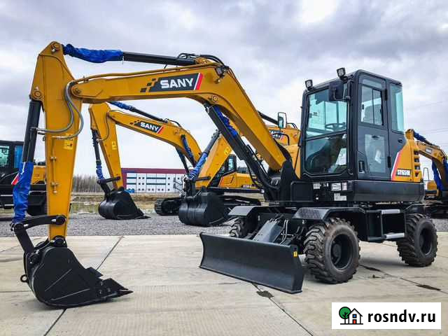 Мини-экскаватор Sany SY65W, 2021 Челябинск - изображение 1