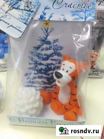 Мыло новогоднее, ручной работы Мурманск - изображение 1