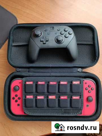 Nintendo switch+Procontroller+картриджи+чехол Рубцовск - изображение 1
