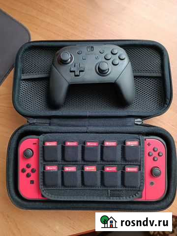 Nintendo switch+Procontroller+картриджи+чехол Рубцовск - изображение 1