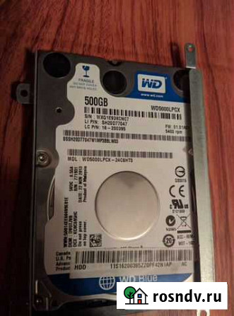 Жесткий диск WD Blue WD5000lpcx, 500гб, 2,5 Нижний Тагил - изображение 1