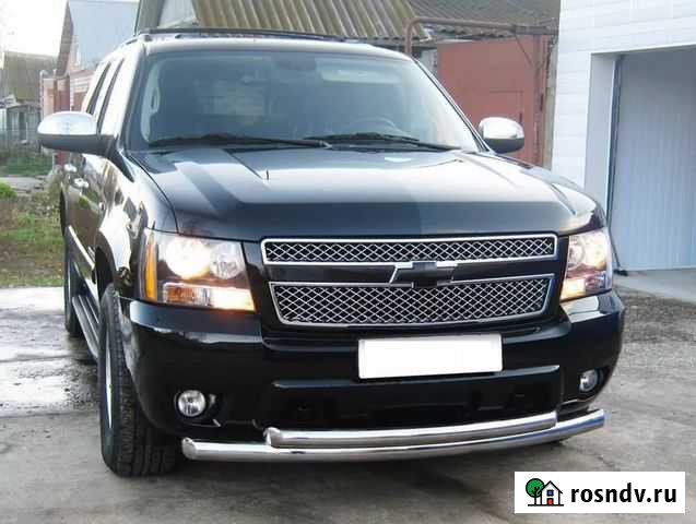 Защита переднего бампера 60/60 мм Chevrolet Tahoe Ахтубинск - изображение 1