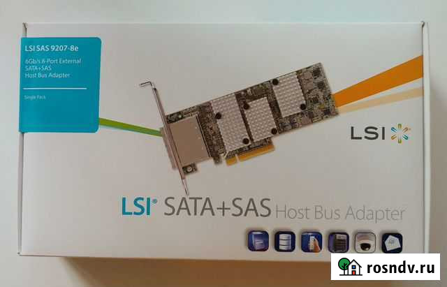 HBA SATA SAS контроллер LSI 9207-8e Самара - изображение 1