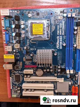 Материнская плата 775 ddr3 Asrock g41m-gs3 Барнаул - изображение 1