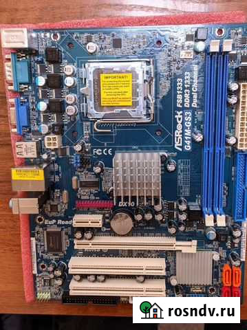 Материнская плата 775 ddr3 Asrock g41m-gs3 Барнаул - изображение 1