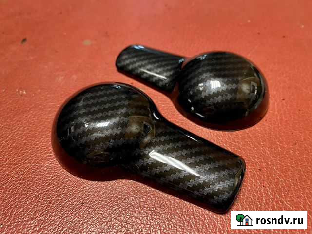 Карбоновые накладки на рычаг cvt Qashqai X-trail Рязань - изображение 1