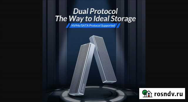 Orico dual protocol M.2 nvme-ngff,10Gb новый Казань - изображение 1